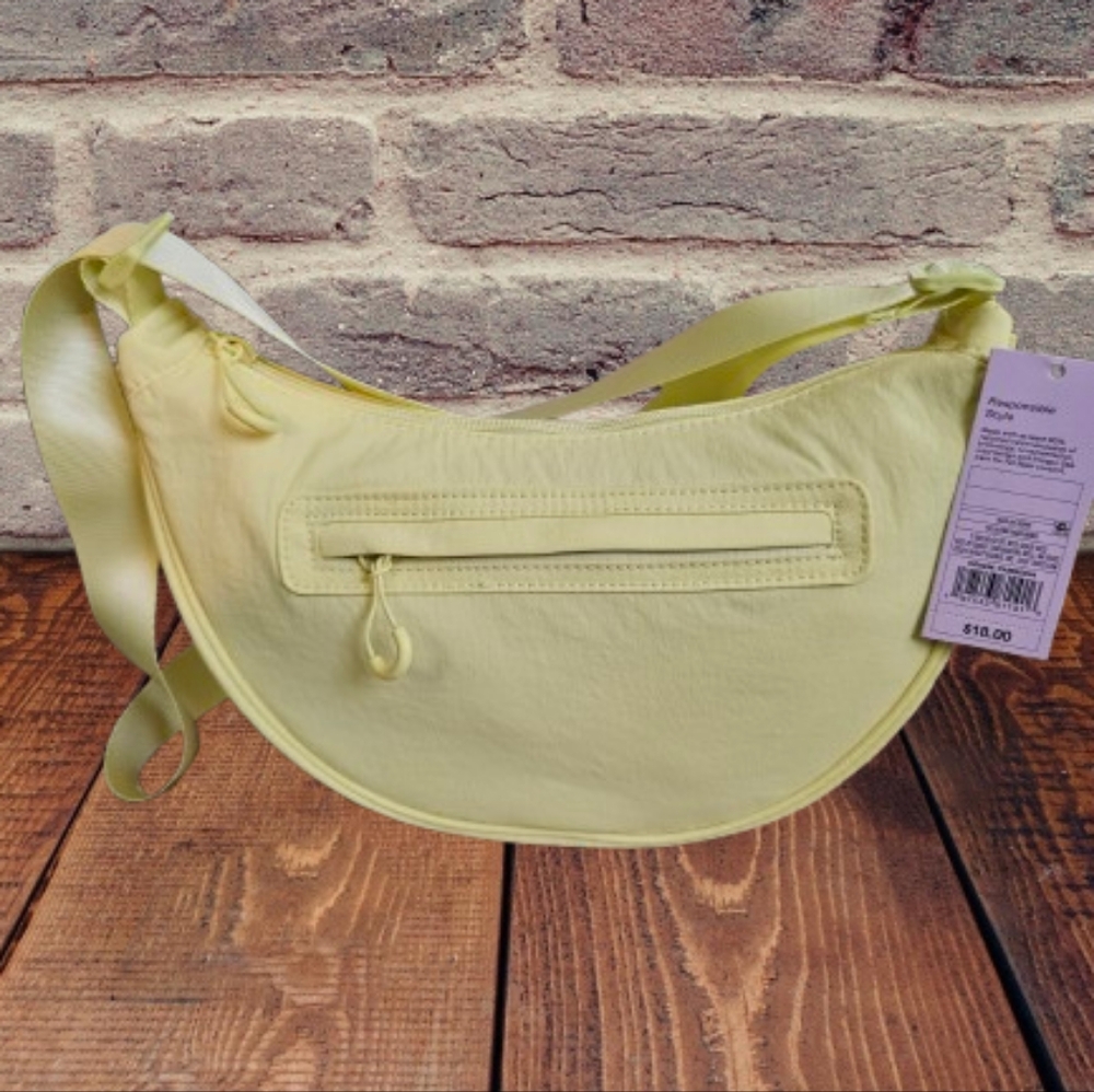 Wild Fable Yellow Nylon Crossbody Bag NWT - Picture 3 of 7